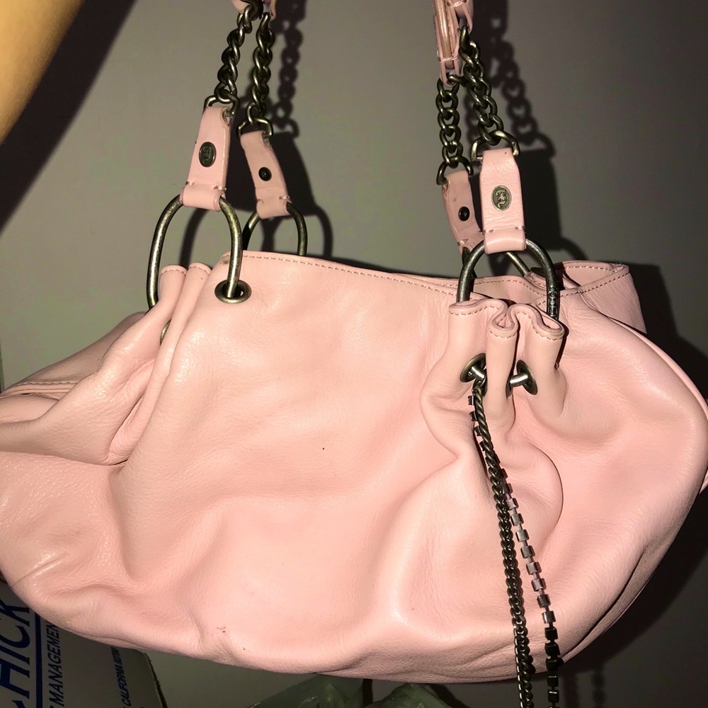 Pink leather Juicy Couture purse